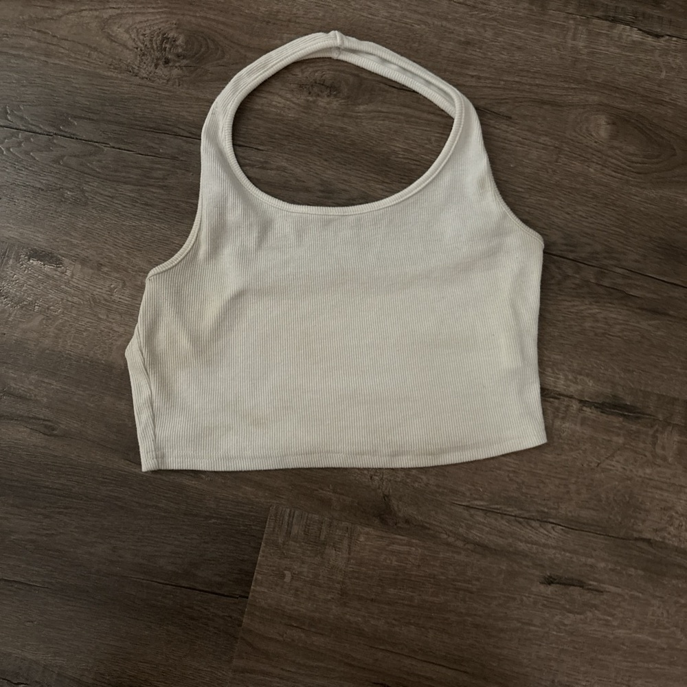 white halter top